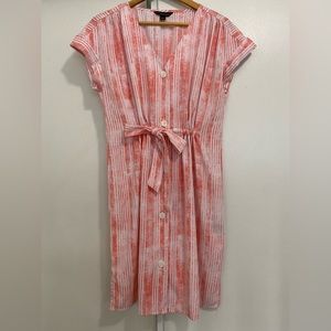 💖$15💖 Preloved Rock and Republic Pink Dress with adjustable Belt Size:L